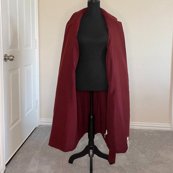 The Fifth Label Women's Belted Trench Coat in Maroon (Deep Red) - Medium - Picture 6 of 8